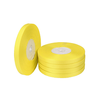 Репсова стрічка, 6 мм, Жовта (LEN-054855)