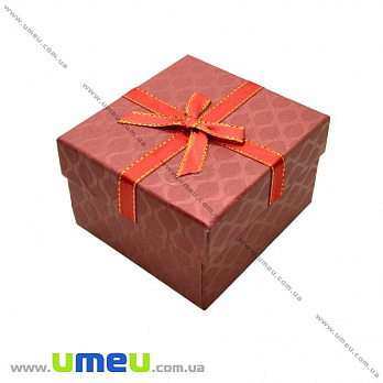 Коробочка подарочная с подушечкой, 9х8х5,5 см, Красная, 1 шт (UPK-019066)