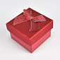 Коробочка Квадратная под колечко, 5х5х3,5 см, Красная (UPK-060585)