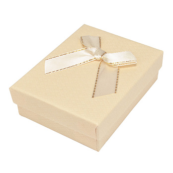 Подарункова коробочка Прямокутна, 9х7х3 см, Бежева (UPK-053791)