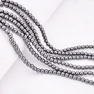 Бусины Гематит, Натур. камень, 4 мм, Круглые (BUS-051775)