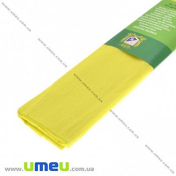 Гофрований папір Китай, Жовтий, 0,5х2 м (DIF-037195)