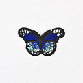 Термоаппликация Бабочка, 5,5х3,5 см, Синяя (APL-060099)