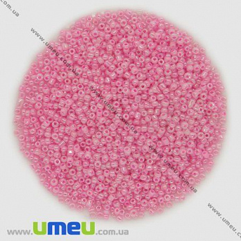 Бісер китайський дрібний, 12/0, Рожевий перламутровий, 2 мм (BIS-003243)