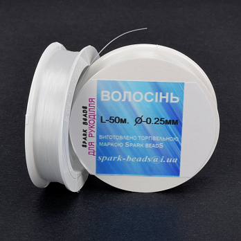Леска (мононить), 0,25 мм, Прозрачная (LES-020531)