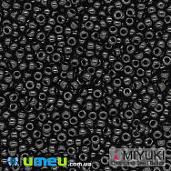 Бісер японський Miyuki круглий RR 11/0 №401, Чорний (BIS-038819)
