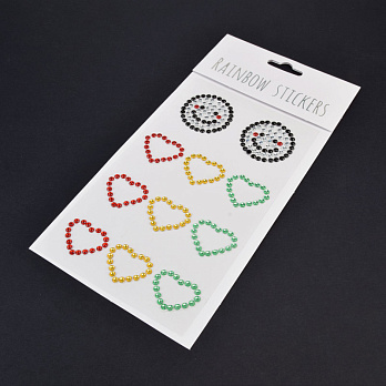 Декоративные стразы на клеевой основе, Разноцветные (DIF-021289)