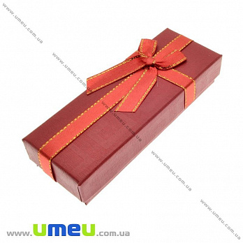 Подарункова коробочка Прямокутна, 12х4,5х2,5 см, Червона (UPK-023191)
