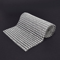 Стразова стрічка (шина), 12х90 см, Срібляста (LEN-060989)