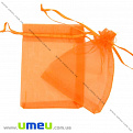 Подарочная упаковка из органзы, 10х12 см, Оранжевая, 1 шт (UPK-009759)