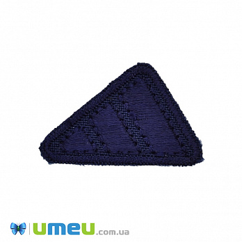 Термоаппликация Adidas, 3,5х2,5 см, Синяя, 1 шт (APL-038183)