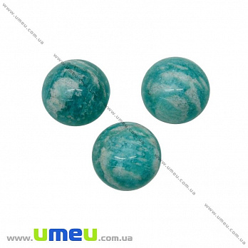 Кабошон нат. камінь Амазоніт, Круглий, 11 мм (KAB-028846)