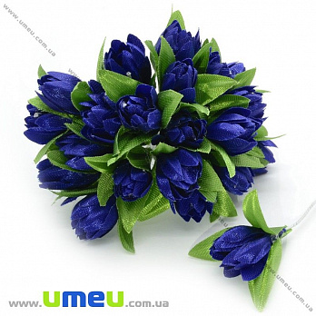 Тюльпан тканевый, 10 мм, Синий, 1 шт (DIF-014682)