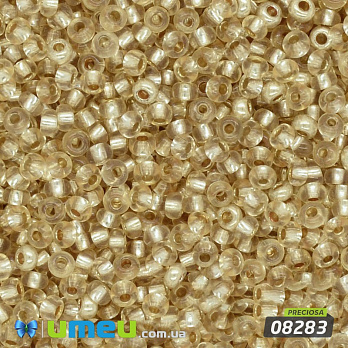 Бісер чеський №355 / 08283, Золото світле, Блискучий, 10/0 (BIS-024077)