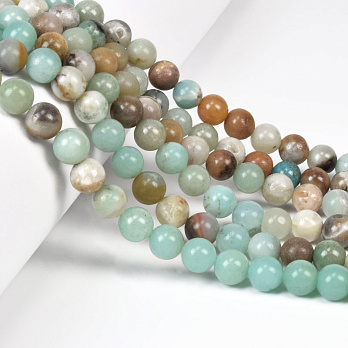 Намистини Амазоніт, Натур. камінь, 8,5 мм, Круглі (BUS-051677)