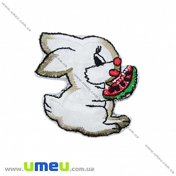 Термоаплікація дитяча Зайчик, 4,5х4,5 см (APL-016358)