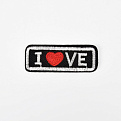 Термоаппликация Love, 5,5х2 см, Черная (APL-061516)
