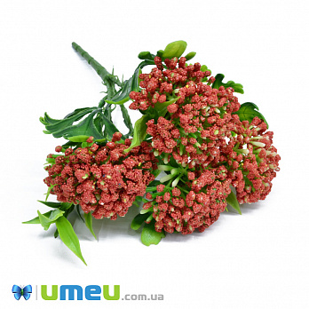 Ветка декоративная с тычинками, 32 см, Красная (DIF-048313)