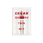 Голка подвійна ORGAN TWIN UNIVERSAL №80/4 для побутових швейних машин (SEW-054952)
