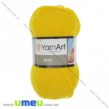 Пряжа YarnArt Baby 50 г, 150 м, Желтая 32, 1 моток (YAR-034911)