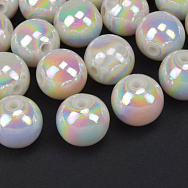 Бусины для сумок ОПТ, Пластиковые радужные, Круглые, 16 мм, Белые (BUS-060802) Бусины для сумок ОПТ, Пластиковые радужные, Круглые, 16 мм, Белые (BUS-060802)