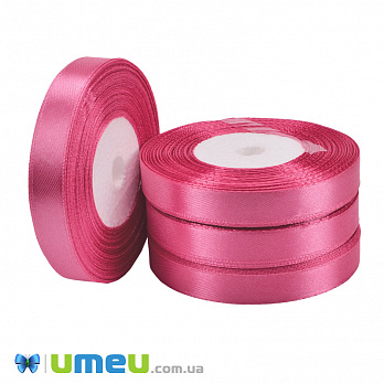 Атласна стрічка, 12 мм, Малинова (LEN-051022)
