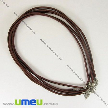 [Архів] Основа на шию шовкова, Світло-коричнева, 46 см, 3 мм (OSN-001351)