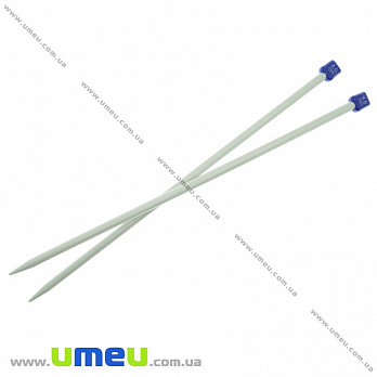Спицы прямые тефлоновые с заглушкой, 8,0 мм, 35 см, 1 пара (YAR-024574)