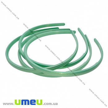 Обруч пластиковий перламутровий, 7,5 мм, Бірюзовий (OSN-020806)