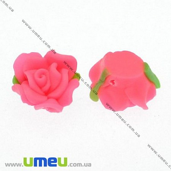 [Архів] Намистина FIMO Квітка, 12 мм, Рожева (BUS-007682)