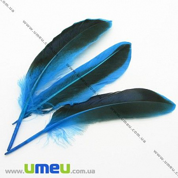 Перья Утиные, Синие, 10-12 см, 1 уп (10 шт) (PER-005011)