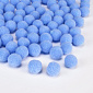 Помпони оксамитові 1 см, Блакитні, 1 уп (50 шт) (DIF-052575)