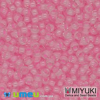 Бісер японський Miyuki круглий RR 11/0 №207, Рожевий (BIS-045574)