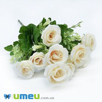 Букет троянд, 44 см, Кремовий (DIF-044704)