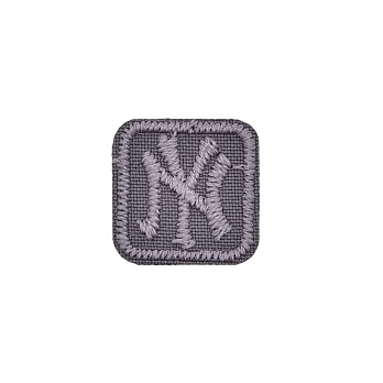 Термоаппликация NY, 2х2 см, Серая (APL-053400)