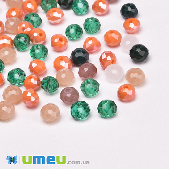 Намистини ронделі, 4х3 мм, Мікс (BUS-050932)