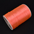 Атласный нейлоновый шнур, 2 мм, Оранжевый неоновый, 1 м (LEN-053568)