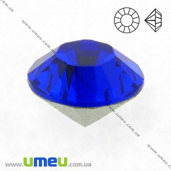 Стразы стеклянные конусные SS13 (3,4 мм), Синие, 10 шт (STR-009712)