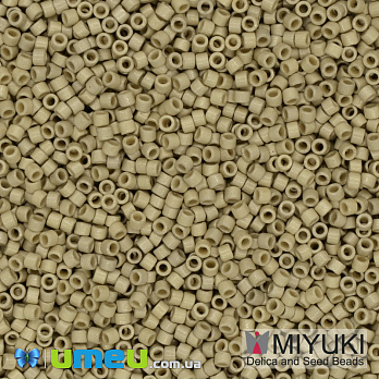 Бісер японський Miyuki Delica 11/0 DB1831F, Duracoat Galvanized, Бежевий мет. мат. (BIS-040558)