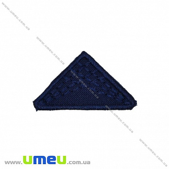 Термоаппликация Adidas, 4х2,5 см, Синяя, 1 шт (APL-031674)