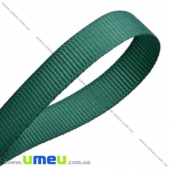 Репсовая лента, 6 мм, Зеленая темная, 1 м (LEN-017989)