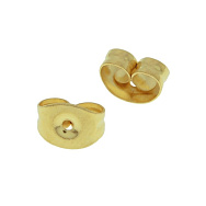 Заглушки для пусет из нержавеющей стали, 6х4,5 мм, Золото (STL-031424)