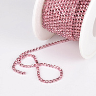 Стразового ланцюг SS6 - 2,0 мм, Рожева, Стрази скляні рожеві (ZEP-042999)