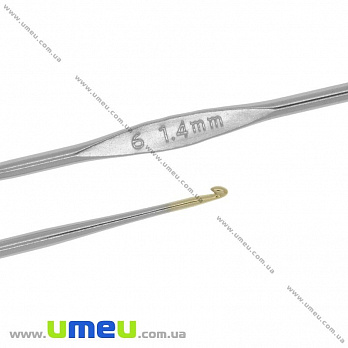 Крючок для вязания стальной Tulip (Япония), 1,4 мм, 1 шт (YAR-023456)