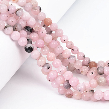 Намистини Яшма сливова, Натур. камінь, 6,5 мм, Круглі (BUS-058005)