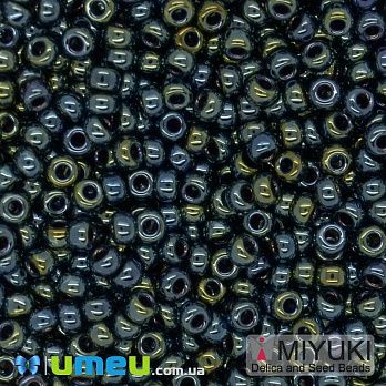 Бісер японський Miyuki круглий RR 11/0 №456, Ірис зелений (BIS-045599)