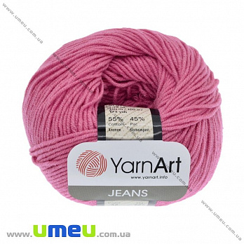Пряжа YarnArt Jeans 50 г, 160 м, Розовая 42, 1 моток (YAR-025308)