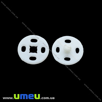Кнопка пришивная пластиковая, Белая, 10 мм, 1 шт (SEW-020929)