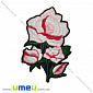 Термоаплікація Роза рожева, 12х7,5 см, 1 шт (APL-024620)