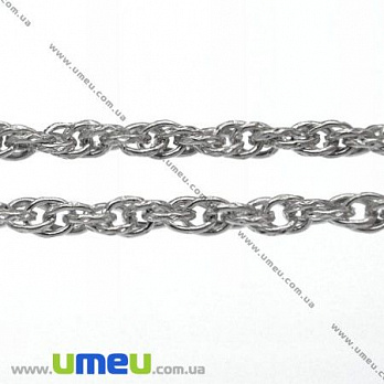 Ланцюг, Темне срібло, 3,8 мм (ZEP-007781)